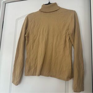Vintage Talbots Camel / Tan Turtleneck Sweater